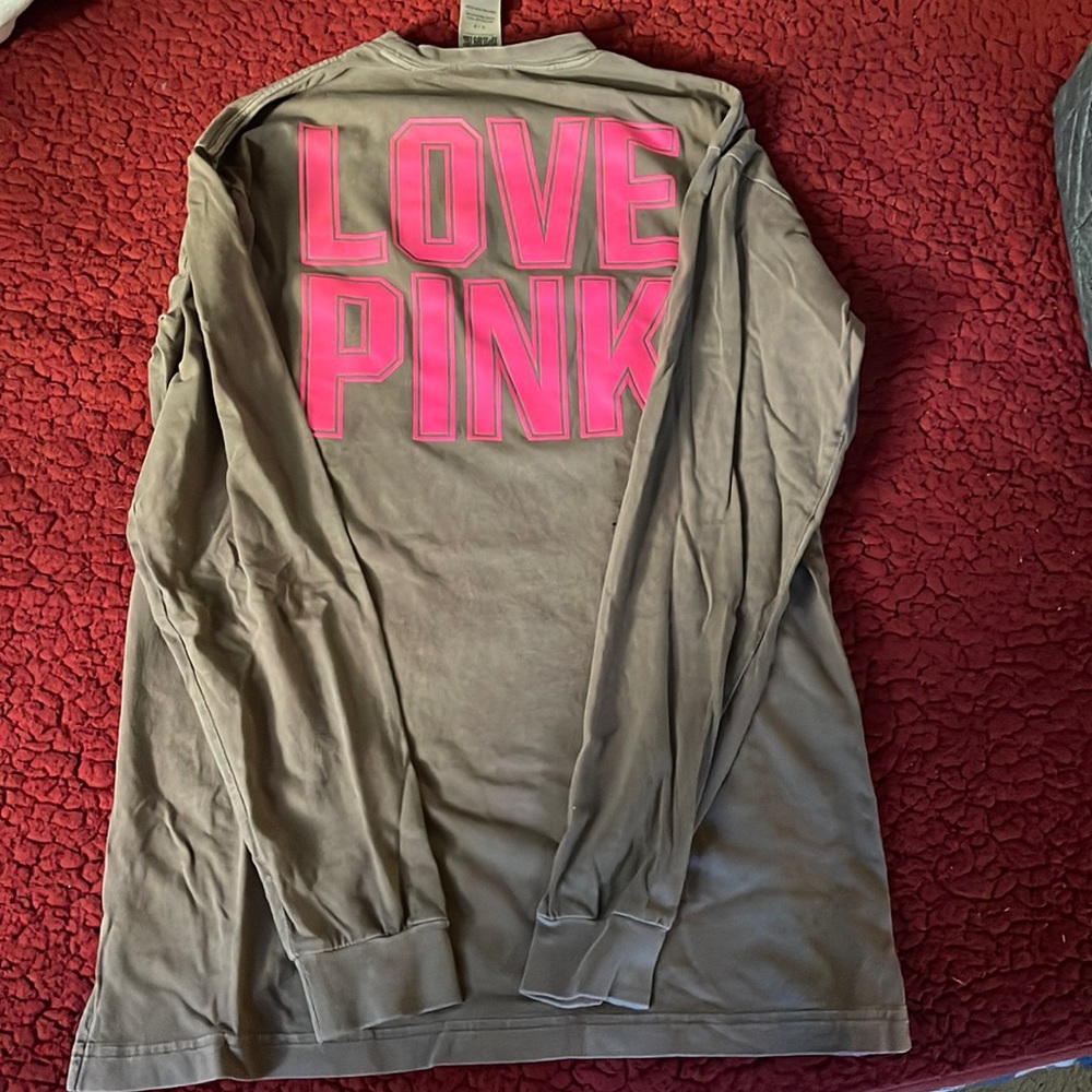 RARE Icon LOVE PINK long sleeve campus tee